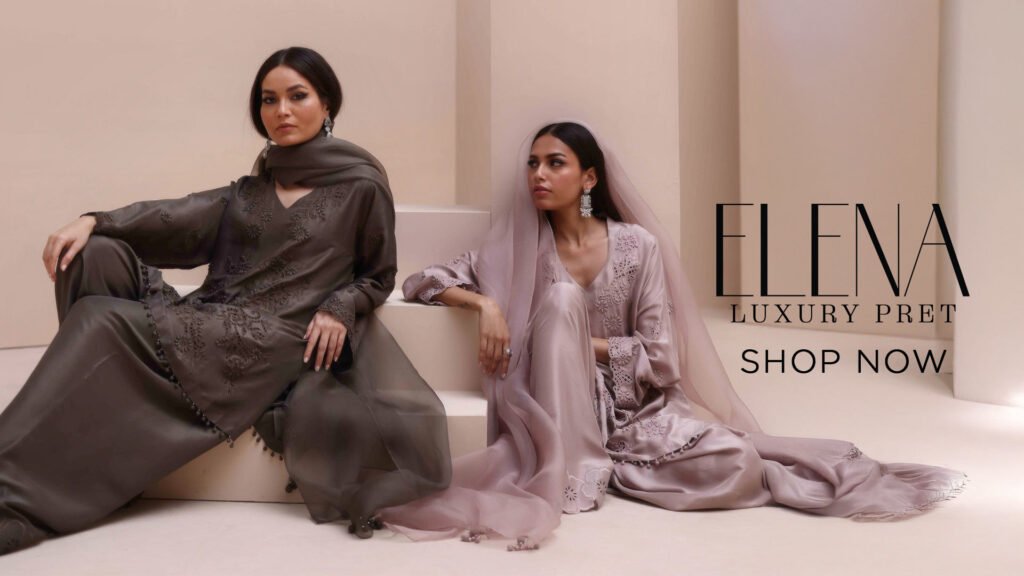 Luxury Pakistani Formal Wear by Rozina Munib for Wedding Guest Outfit