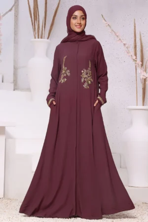 Abaya Enchanted Elegance Plum