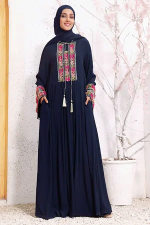 Marjan Navy Abaya