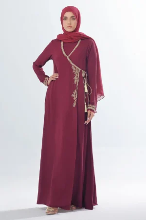 Golden Leaves Abaya