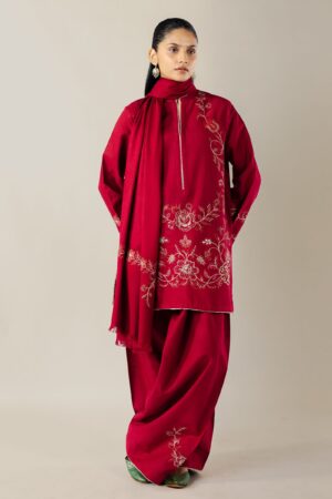 Zara Shahjahan Pret 25 - Carmine