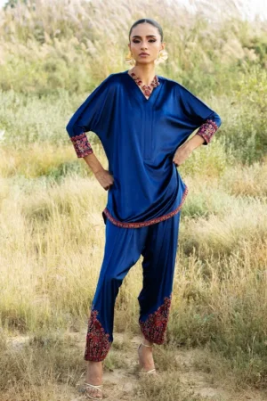 Zainab Chottani Zahra Winter Edit - Blueberry Blues