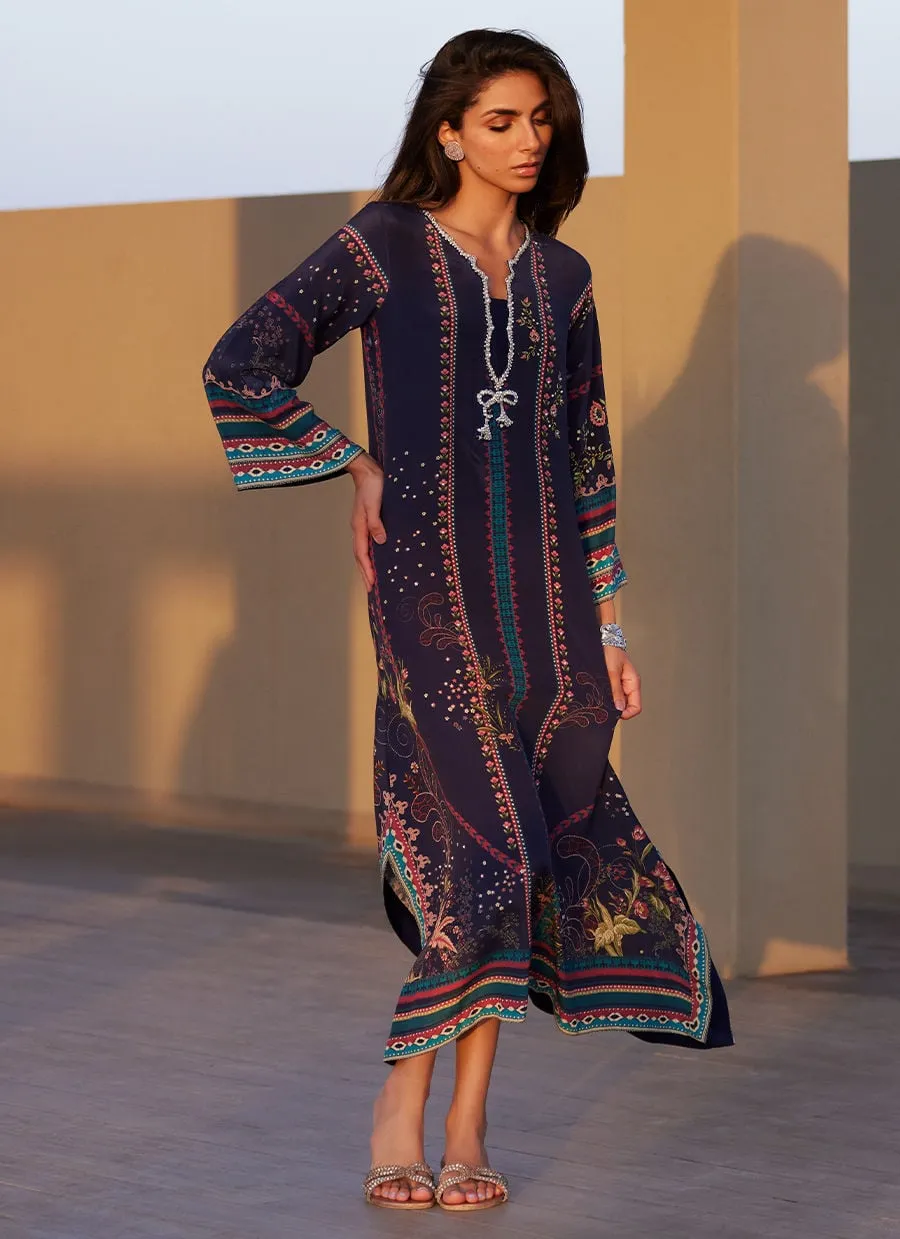 Farah Talib Aziz Laani The Kaftan Edit - Zahara Midnight