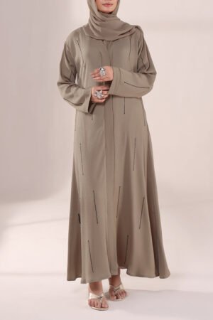 Stone Grace Zoom Fabric Abaya | 0116-C-1028