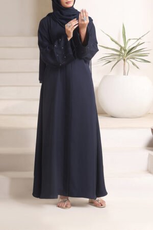 Elegant Stone Work Abaya | 0116-C-1105