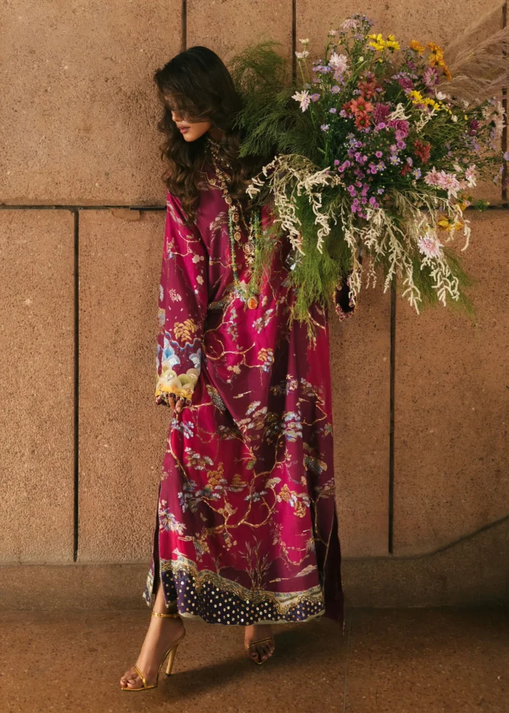 Crimson Eid Prints - Laila - Plum