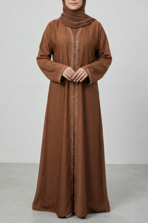 Arabis Nida Stone-Work Abaya | 0116-PC-A619