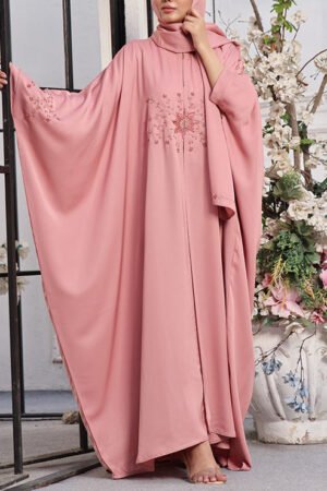 Jilbab Style Abaya Blush Pink - JILBAB-J-777