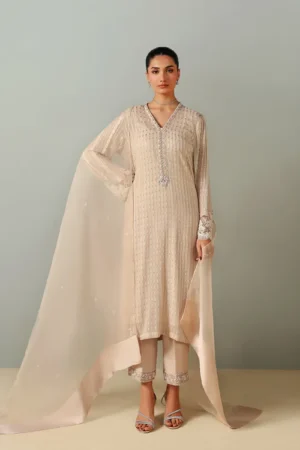 Ammara Khan Nurae - Nude Blush Pink Set (D-12)