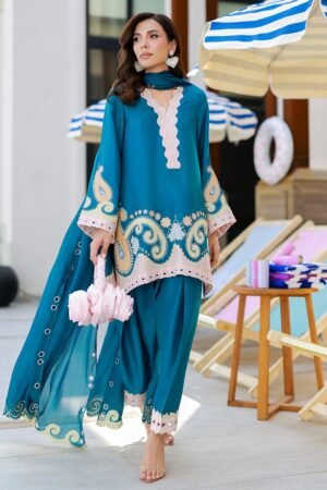 Ansab Jahangir Luxe Pret - Mavi